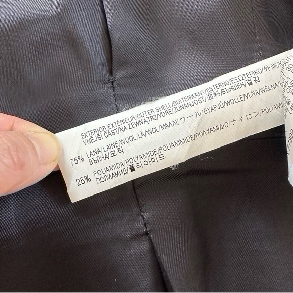 Zara Short Coat With Gold Metallic Buttons Black - Picture 9 of 12